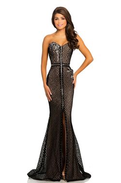 Johnathan Kayne Black Tie Size 6 70 Off Pageant Prom Straight Dress on Queenly