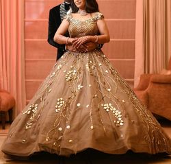 Gold Size 2 Ball gown on Queenly