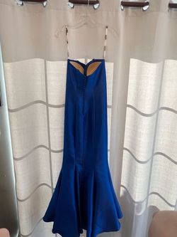 Blush Blue Size 2 50 Off Pageant Mermaid Dress on Queenly