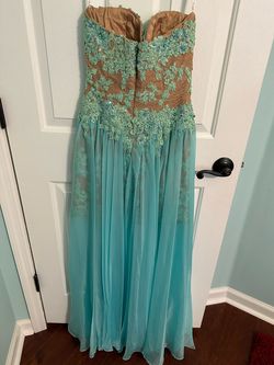 Sherri Hill Blue Size 2 Military Homecoming Straight Dress on Queenly