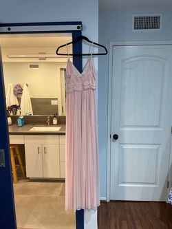 David's Bridal Pink Size 6 Military Prom Straight Dress on Queenly