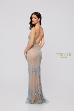 Style 1912P8222 Terani Couture Nude Size 0 Prom 50 Off Side slit Dress on Queenly