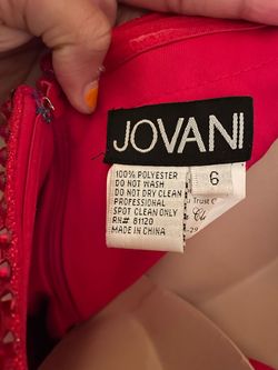 Jovani Red Size 10 Pageant Free Shipping Straight Dress on Queenly