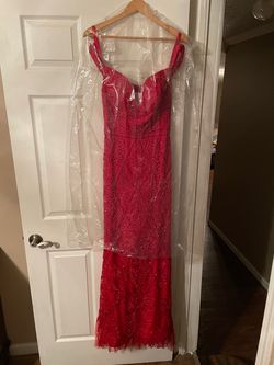 Jovani Red Size 10 Pageant Free Shipping Straight Dress on Queenly