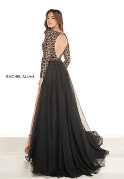 Rachel Allan Black Tie Size 0 Floor Length Prom Train Dress on Queenly