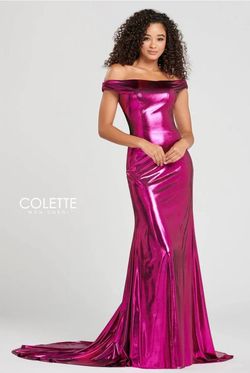 Colette Pink Size 6 Military Floor Length Straight Dress on Queenly