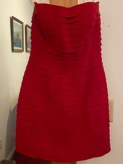 Sherri Hill Red Size 12 Homecoming Plus Size Cocktail Dress on Queenly
