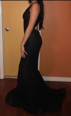 Nicole Bakti Black Tie Size 2 Free Shipping Floor Length Mermaid Dress on Queenly