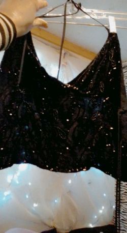 Black Size 12.0 Side slit Dress on Queenly