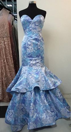 Style 15614 Morrell Maxie Blue Size 6 50 Off Straight Dress on Queenly