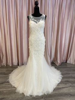 Style GH001 Private Label White Size 12 I Do Wedding Sweetheart Plus Size Tall Height Mermaid Dress on Queenly