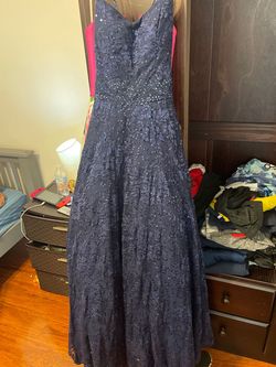 TLC say YES to the PROM Blue Size 3 Floor Length 50 Off A-line Dress on Queenly