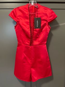 Red Size 0 Jumpsuit Dress on Queenly