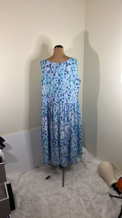 Eshakti Blue Size 26 50 Off Military Floor Length Straight Dress on Queenly