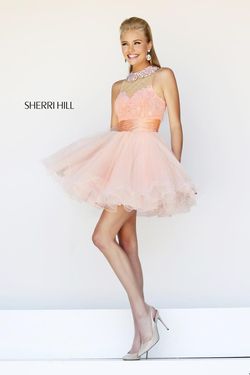 Style 21227 Sherri Hill Red Size 8 Black Tie Prom Cocktail Dress on Queenly