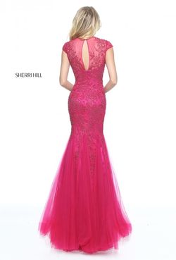 Style 51117 Sherri Hill Pink Size 12 Tall Height Mermaid Dress on Queenly