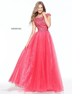 Style 50954 Sherri Hill Pink Size 26 Tall Height Ball gown on Queenly