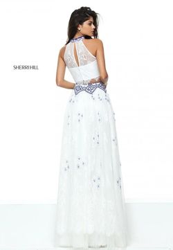 Style 50977 Sherri Hill White Size 10 Ivory A-line Dress on Queenly