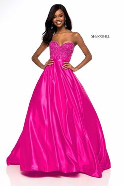 Style 51820 Sherri Hill Pink Size 16 Ball gown on Queenly