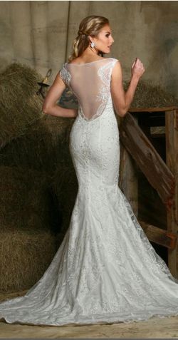 Davinci Bridal White Size 18 50 Off Free Shipping Floor Length Plus Size Straight Dress on Queenly
