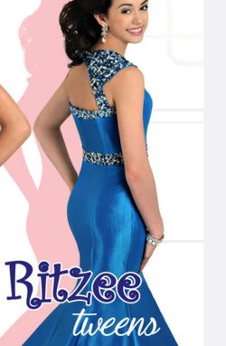 Ritzee tween Pink Size 6 Free Shipping Floor Length Mermaid Dress on Queenly