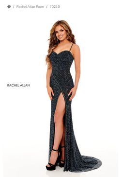 Rachel Allan Black Tie Size 0 Floor Length Straight Dress on Queenly