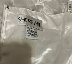 Sherri Hill White Size 2 Beaded Top Floor Length A-line Dress on Queenly