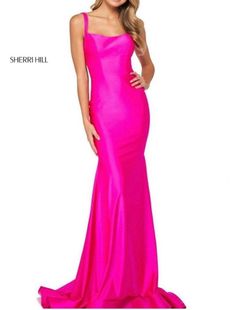 Sherri Hill Pink Size 0 Military Floor Length Mermaid Dress on Queenly