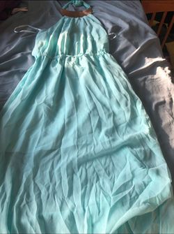 Be be Blue Size 6 Quinceanera Military Floor Length Straight Dress on Queenly