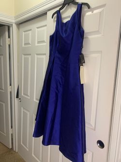 Adrianna Papell Royal Blue Size 16 Euphoria Shiny Cocktail Dress on Queenly