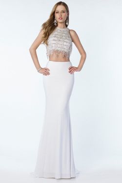 Alyce Paris White Size 12 $300 50 Off Engagement Military Straight Dress on Queenly