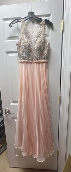 La Femme Pink Size 2 Tall Height Floor Length Straight Dress on Queenly