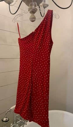 Jovani Red Size 8 Midi Floor Length Cocktail Dress on Queenly