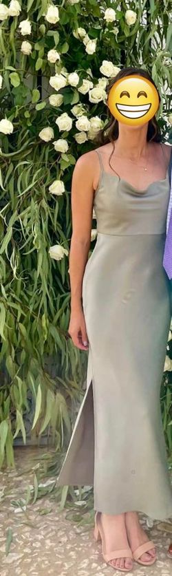 BHLDN Green Size 2 Bridesmaid Midi Wedding Guest Cocktail Dress on Queenly
