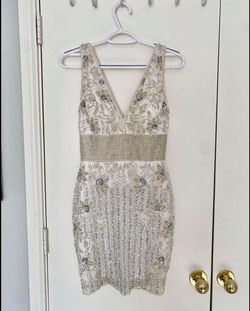 Primavera White Size 4 Pageant Bachelorette Midi Floor Length Cocktail Dress on Queenly