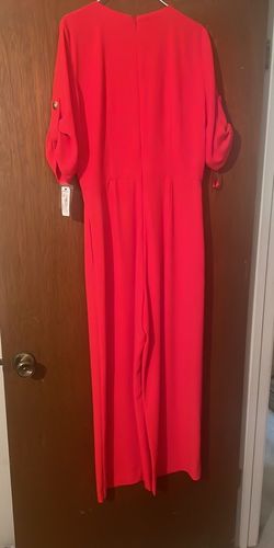 Gianni Bini Red Size 8 Euphoria Floor Length Jumpsuit Dress on Queenly
