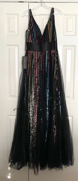 Cinderella Divine Multicolor Size 12 Tulle Red Carpet Straight Dress on Queenly