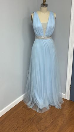 Blue Size 3 Straight Dress on Queenly