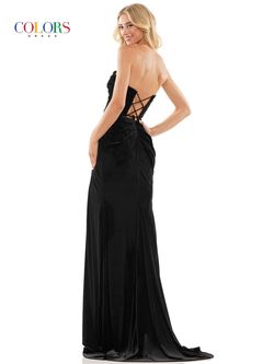 Style Catalina Colors Pink Size 8 Black Tie Prom Pageant Velvet Side slit Dress on Queenly