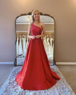 Sherri Hill Red Size 0 Floor Length Ball gown on Queenly
