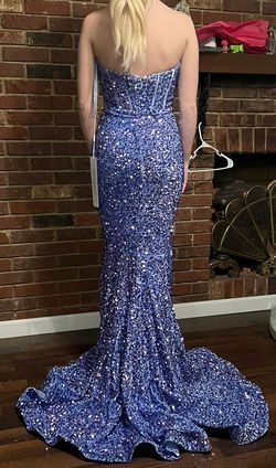 Portia and Scarlett Purple Size 0 Pageant Floor Length Prom Side slit Dress on Queenly