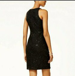 night way Black Size 4 Sequined Cocktail Dress on Queenly