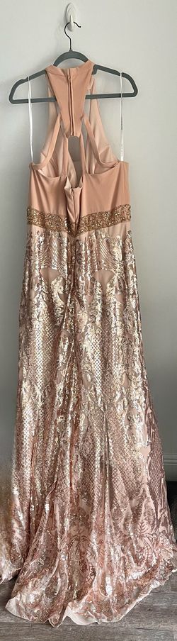Rachel Allan Nude Size 16 Free Shipping 70 Off Pageant Floor Length Mermaid Dress on Queenly