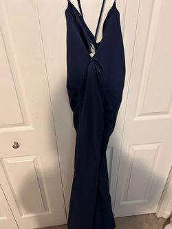 galina signature Blue Size 14 Military Black Tie Straight Dress on Queenly