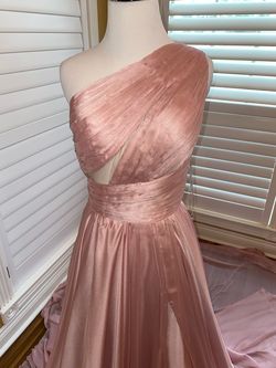 Tarik Ediz Pink Size 2 Pageant A-line Dress on Queenly