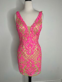 Primavera Pink Size 4 Midi Cocktail Dress on Queenly