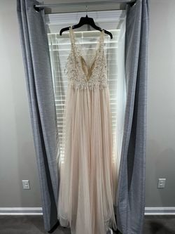 Maggie Sottero Nude Size 12 Military Floor Length 50 Off Straight Dress on Queenly