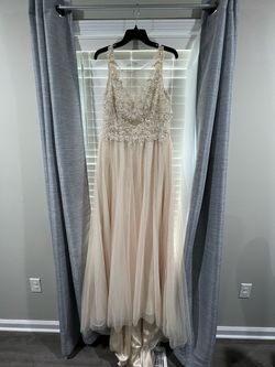 Maggie Sottero Nude Size 12 Military Floor Length 50 Off Straight Dress on Queenly
