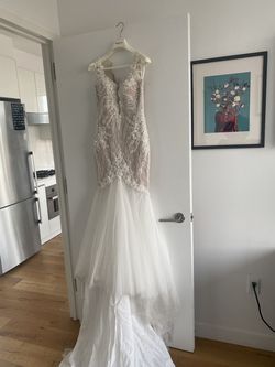 Style Galatea Pronovias Nude Size 0 Floor Length 50 Off Mermaid Dress on Queenly