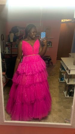 Pink Size 14 Ball gown on Queenly
